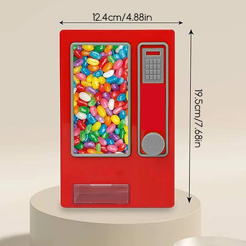 Candy Dispenser Cute Vending Machine Desktop Manual Dispense Mini Qme