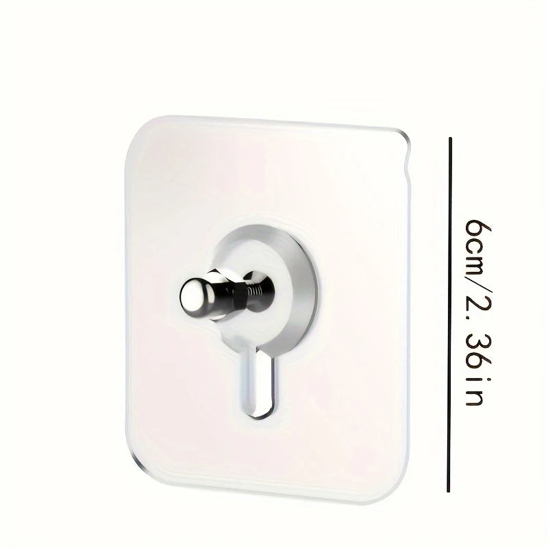 10 Hole Scratch Nail Photo Frame Hangers Hanging Parts Screws Patches Qme Silver