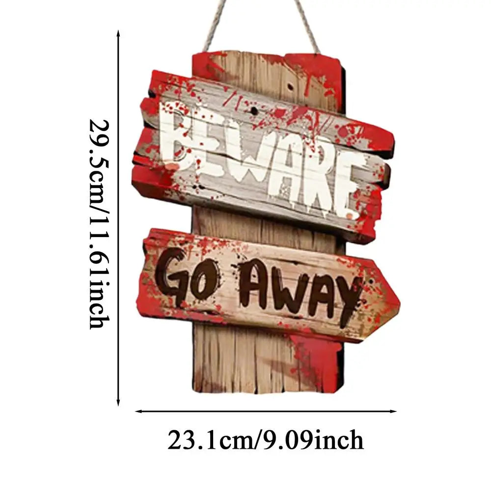 Halloween Decoration Sign Outdoor Holiday Decorative Board Warning Qme C China Mainland