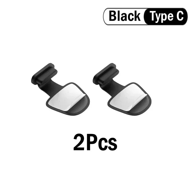 2/4/6PCS Charging Port Anti-Dust Dirt Plug for IPhone Samsung USB Type-C Port Protector Silicone Dustplugs Qme 2Pcs-Black-Type C