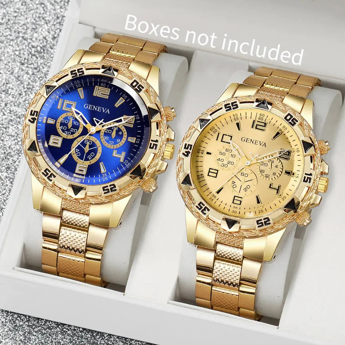 Men's Business Watch: Blue Light Glass, Stainless Steel Strap, Quartz, Multi-Function, Digital Markings & Three-Subdial Qme