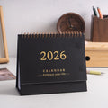 2026 Mini Desk Calendar Simple Creative Desktop Ornaments Calendar Plan Punch Card Calendar Notepad Calendar Anniversary Gift Qme Black