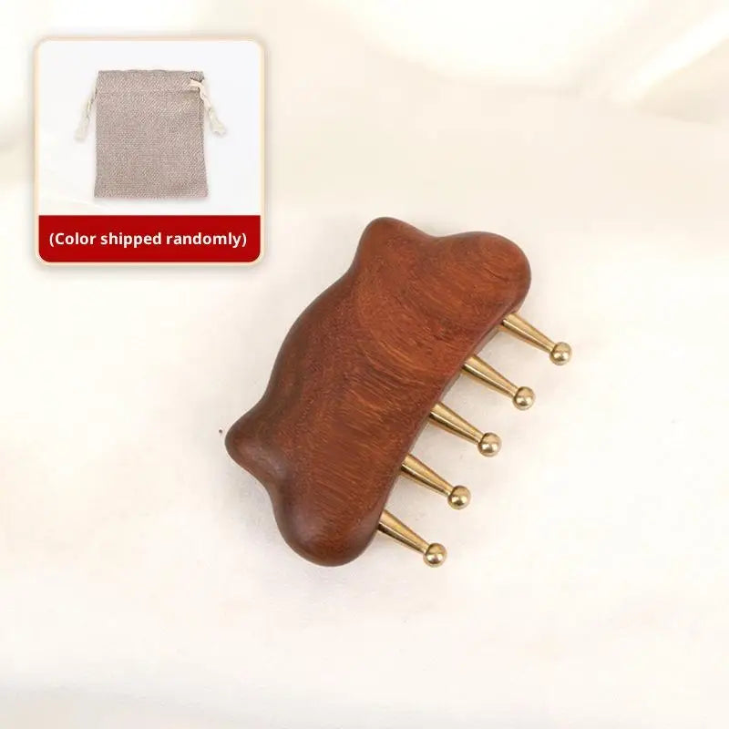Portable Brass Gua Sha Tool Meridian Lymphatic Massage Muscle Relief Qme A