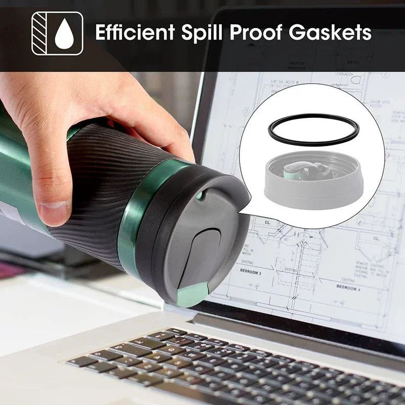 2pcs Travel Mug Tumbler Lid Gasket Waterproof Great Sealing Effect Cup Leak-proof Gasket Silicone Cup Lid Tool Qme