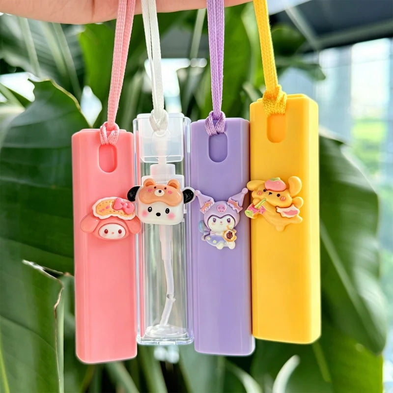 Hello Kitty Kuromi Cute Cartoon Spray Bottle Lanyard-style Refill Qme