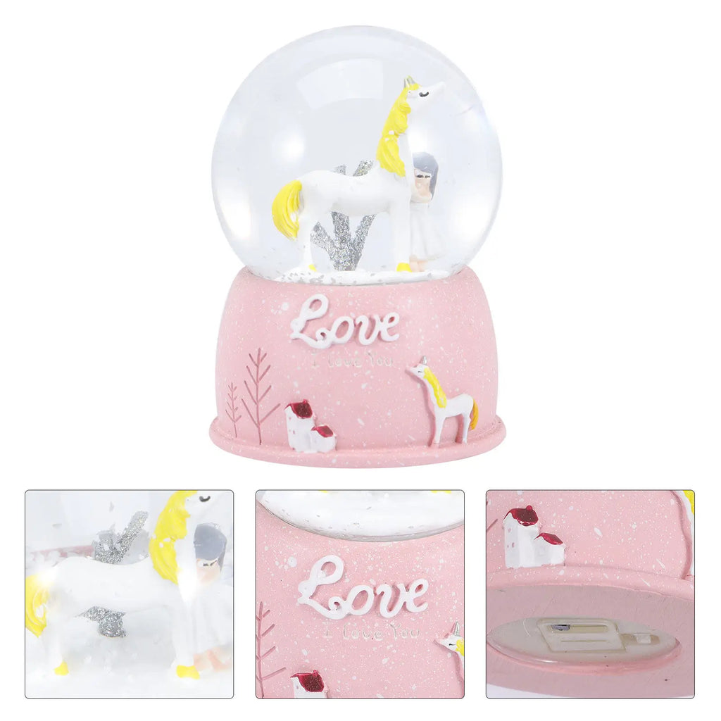 Unicorn Music Box Delicate Musical Box Adornment for Desk Office Decor Home Centerpiece Wedding Birthday Festival Gift Stylish Qme Default Title