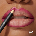 Waterproof Matte Lipliner Pencil Red Contour Tint Lipstick Long Qme 08