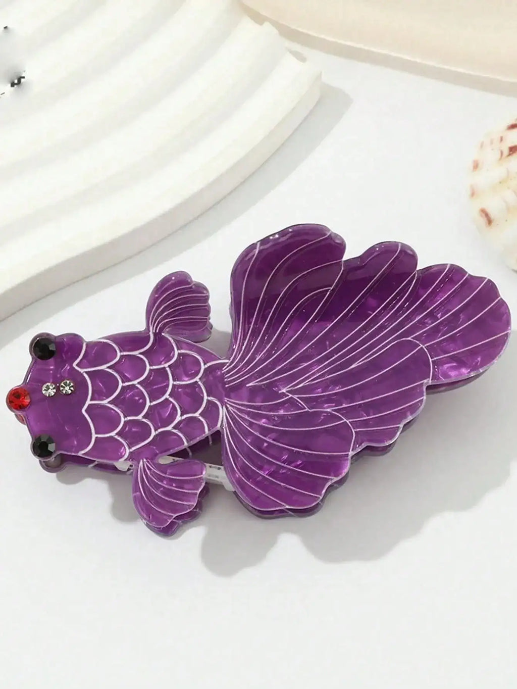 Elegant Butterfly Tail Goldfish Acetate Hair Claw Clip High-quality Qme