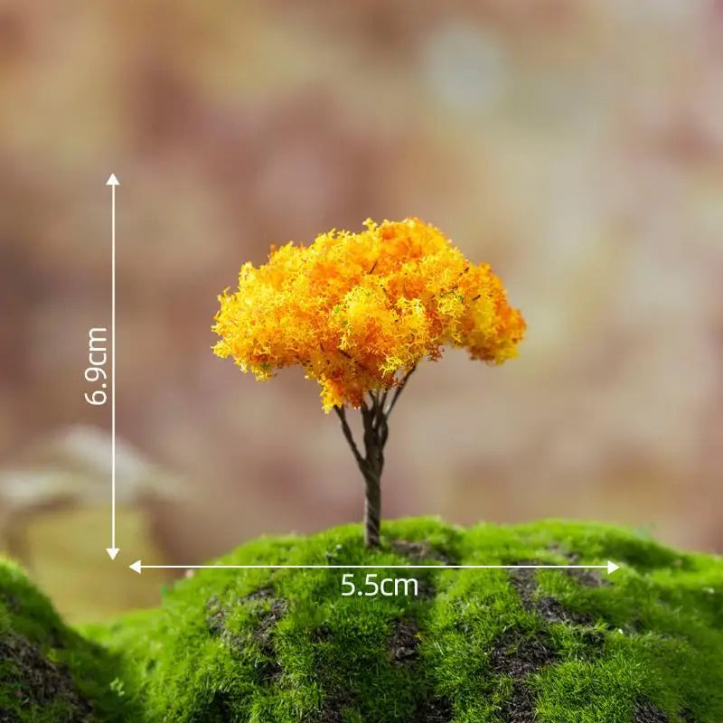 Mini Artificial Flower Trees With Vivid Colors And Realistic Look Perfect For Fairy Garden Micro Landscape DIY Decor Qme L