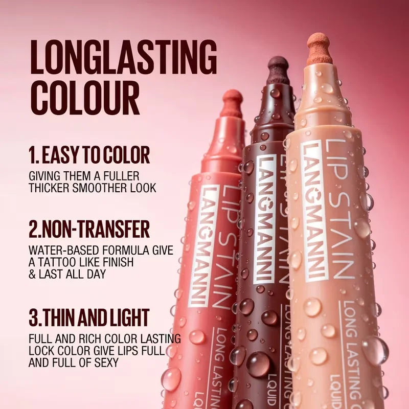 Lip Stain Liquid Liner Marker Pen Long Lasting Waterproof Matte Tint Qme