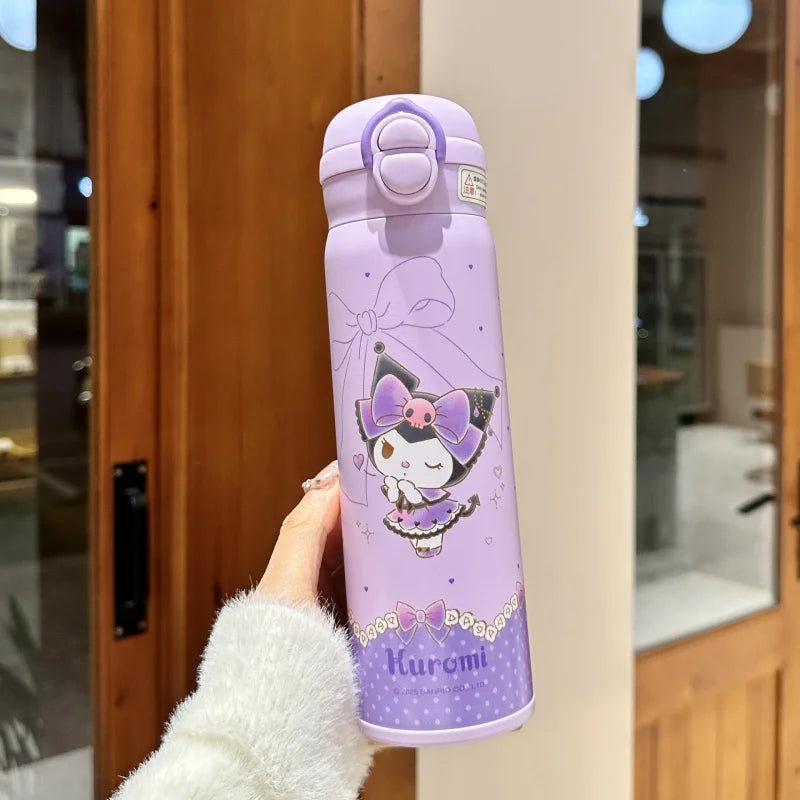 Clownee Cartoon Insulated Water Bottle Designed for Students 316 Stainless Steel Double-Walled Water Bottle Qme