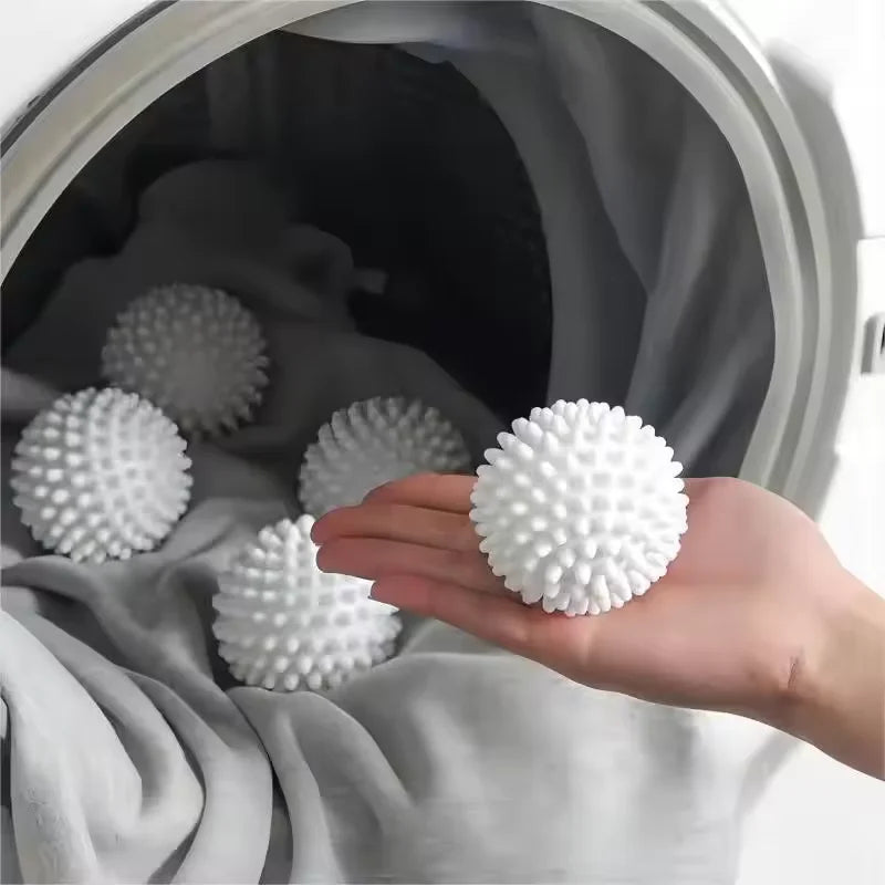 ,Essential Cleaning Supplies for Laundry Reusable 6pcs Silicone Anti Fouling Drum Laundry Ball Home Clean Bathroom Qme