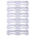 6 Fixable Eyebrow Stencil Grooming Shaper Template Reusable Stickers Qme L