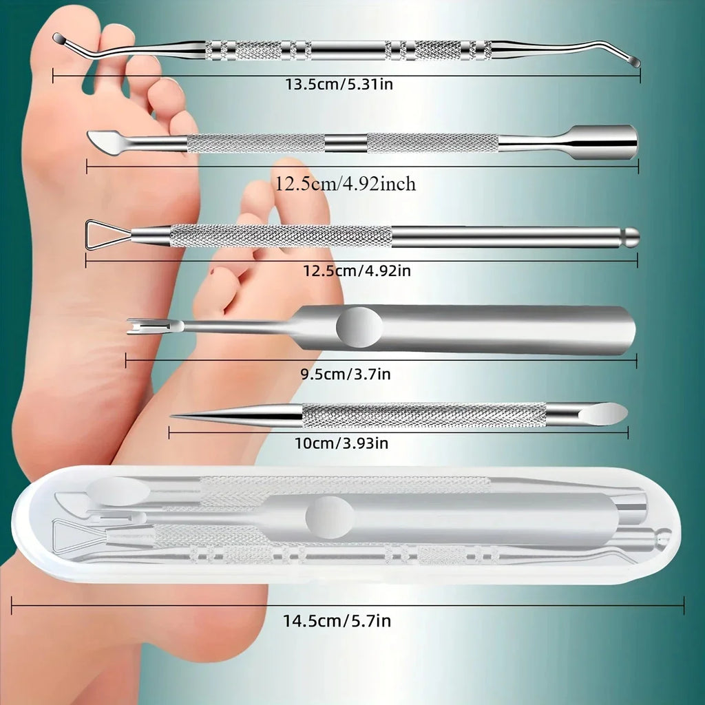 Toe Nail Premium Stainless Steel Pedicure Tools Easy Manicure Care Qme
