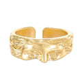 Creative Venus Half Mask Ring For Men Vintage Carving Opening Adjustable Ring Fashion Jewelry Gifts Y2k Hip Hop Ring Men Girls Qme Gold resizable