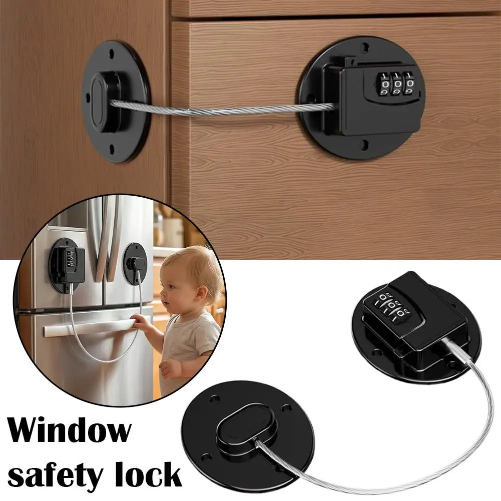 Keyless Digital Lock Fridge Drawers Window Multi-purpose Child Proof Qme