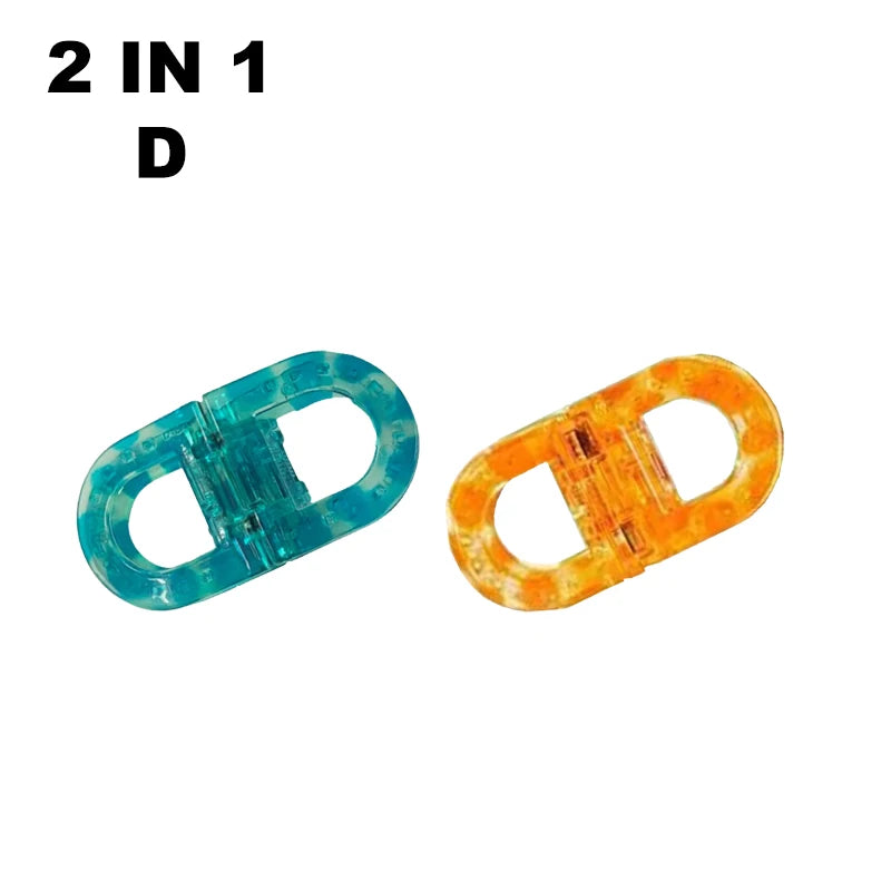 Magnetic Hair Clips Strong Hold Professional Salon Sectioning Clips Non-Slip Styling Clips for Women Girls Hairstyling Tools Set Qme 2 IN 1-D