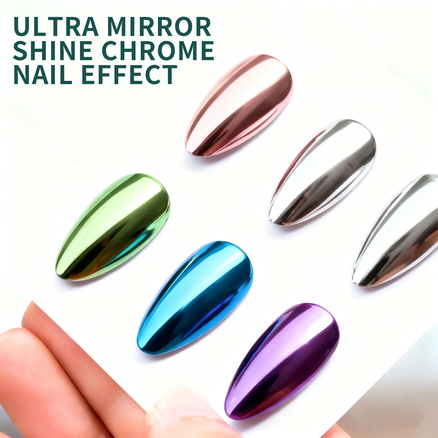 Nailpop Magic Mirror Coat Enhances Effect Long-lasting Shine Shines Qme