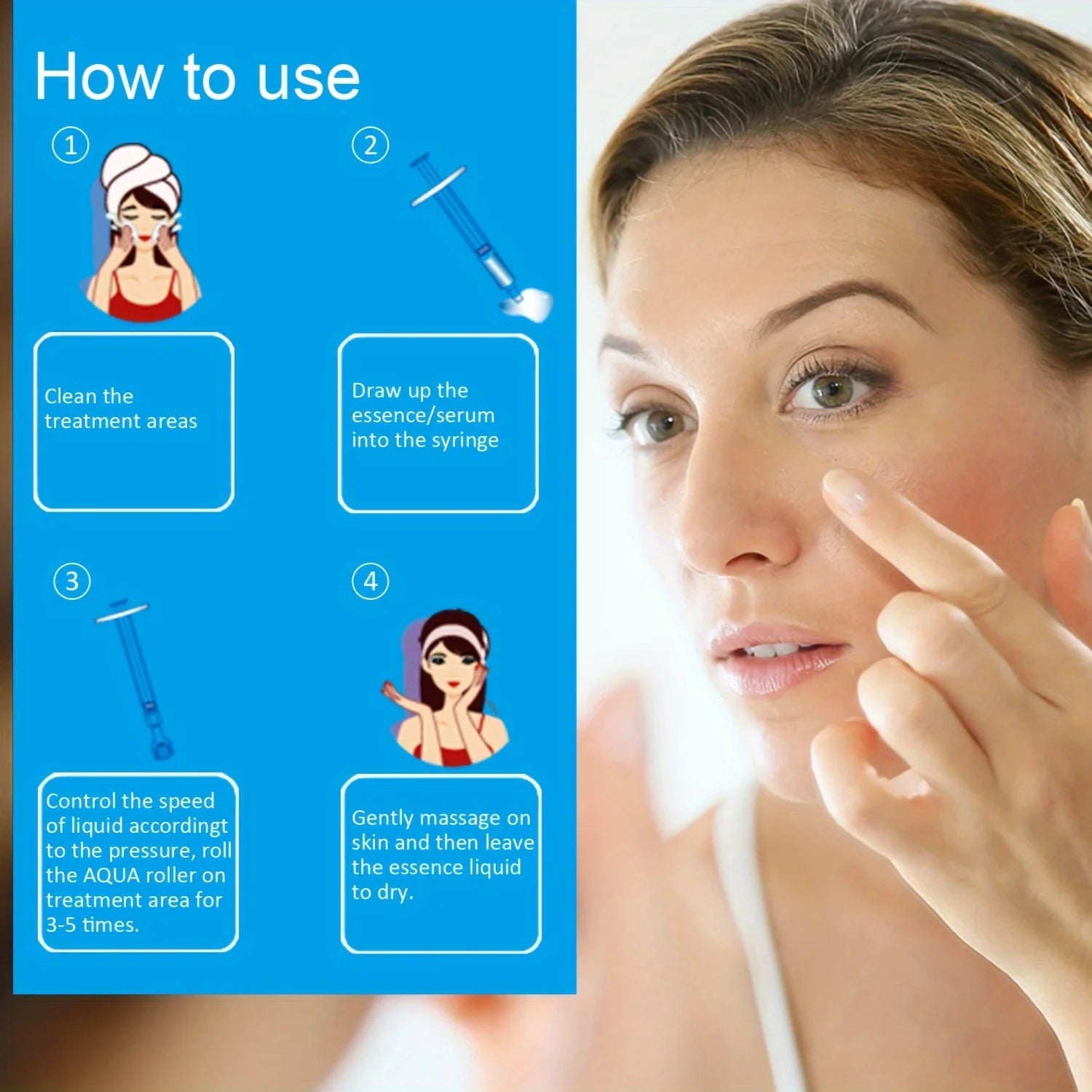 Aqua Roller Without Any Essence Needle Micro-needle Water-soluble Qme