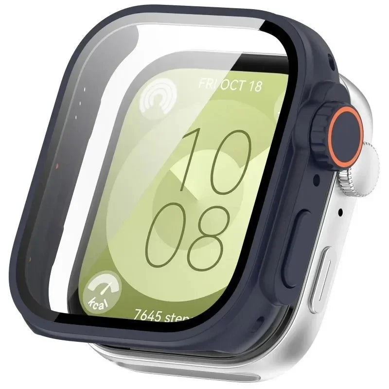 Screen Protector + Tempered Glass Case for Huawei Watch Fit 3 Case Frame As ultra2 Smart Watch Strap Case for Huawei Watch Fit 3 Qme MU for Huawei Fit 3
