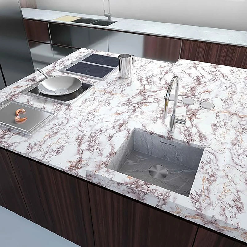 Home Decorative Contact Paper Oil Proof Wallpaper Waterproof Marble Qme