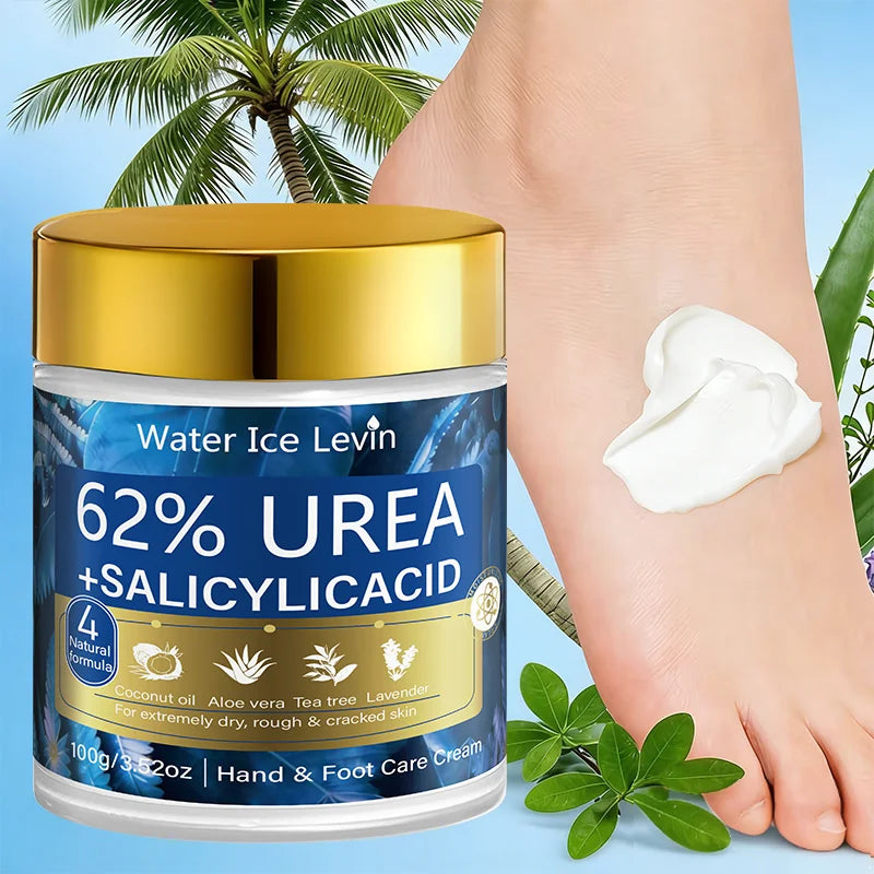Urea & Salicylic Acid Hand & Foot Cream - Natural Formula, Moisturizing for Extremely Dry Rough Skin Qme