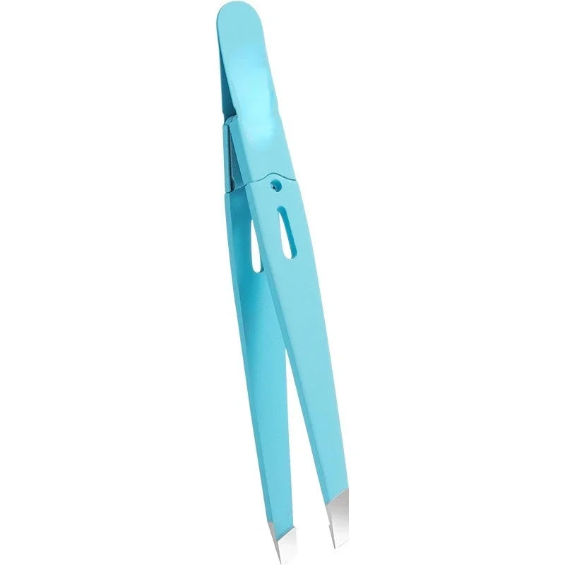 Eyebrow Tweezer Colorful Hair Beauty Fine Hairs Puller Stainless Qme