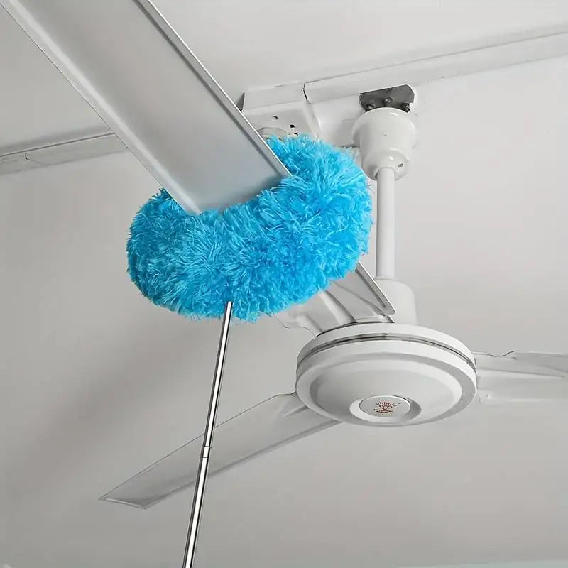Multifunctional Ceiling Fan Cleaner Dusters Brush For Car Ceiling Home Cleaning Reusable Long-Handled Household Cleaning Tools Qme