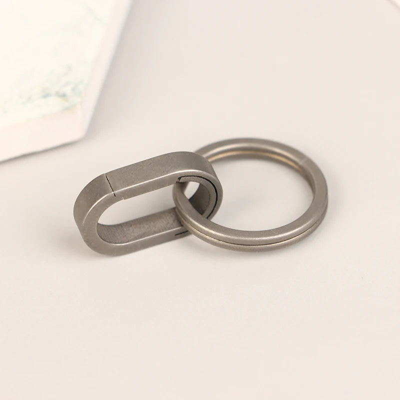 Titanium Alloy Mini Key Ring Connection Buckle Universal Joint Qme