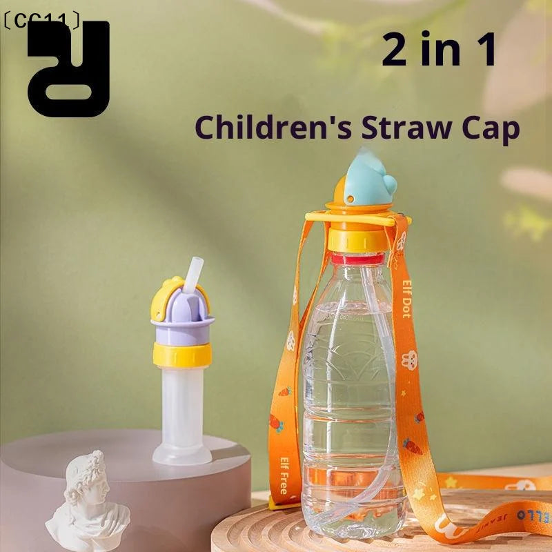 Kids Anti Sip Valve Straw Bottle Lid Detachable Calibers Beverages Qme