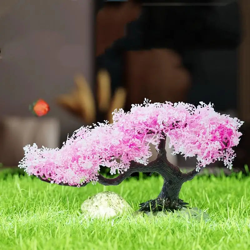 Fish Tank Decoration Simulated Tree Aquarium Plastic Plant Artificial Qme
