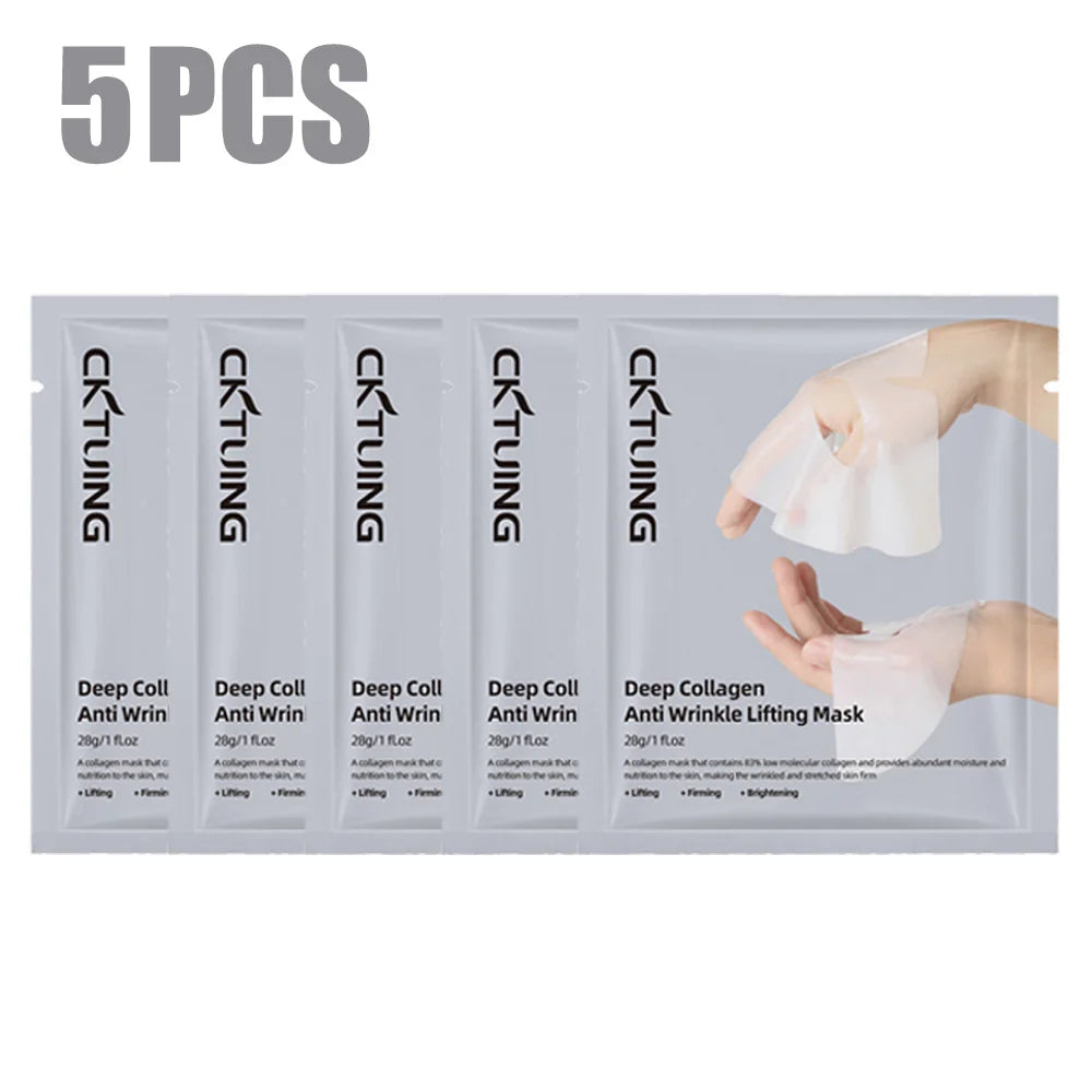 Collagen Face Masks Deep Hydrating Moisturizing Brightening Firming Qme 5pcs