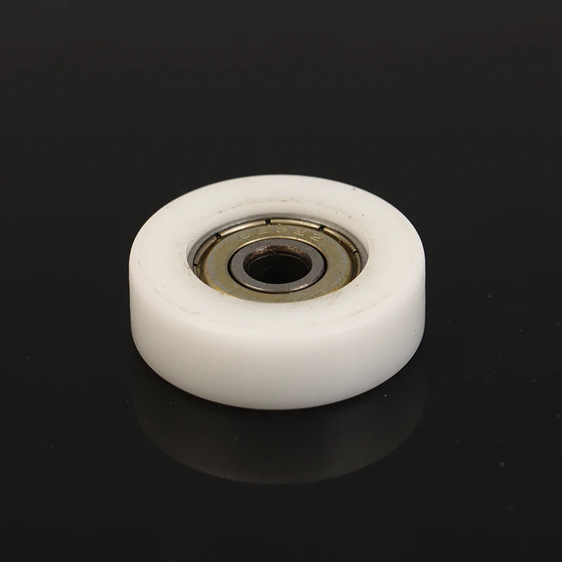 626ZZ 6 30 Flat Rubber Coated Bearing Pulley POM Wrapped Plastic Qme