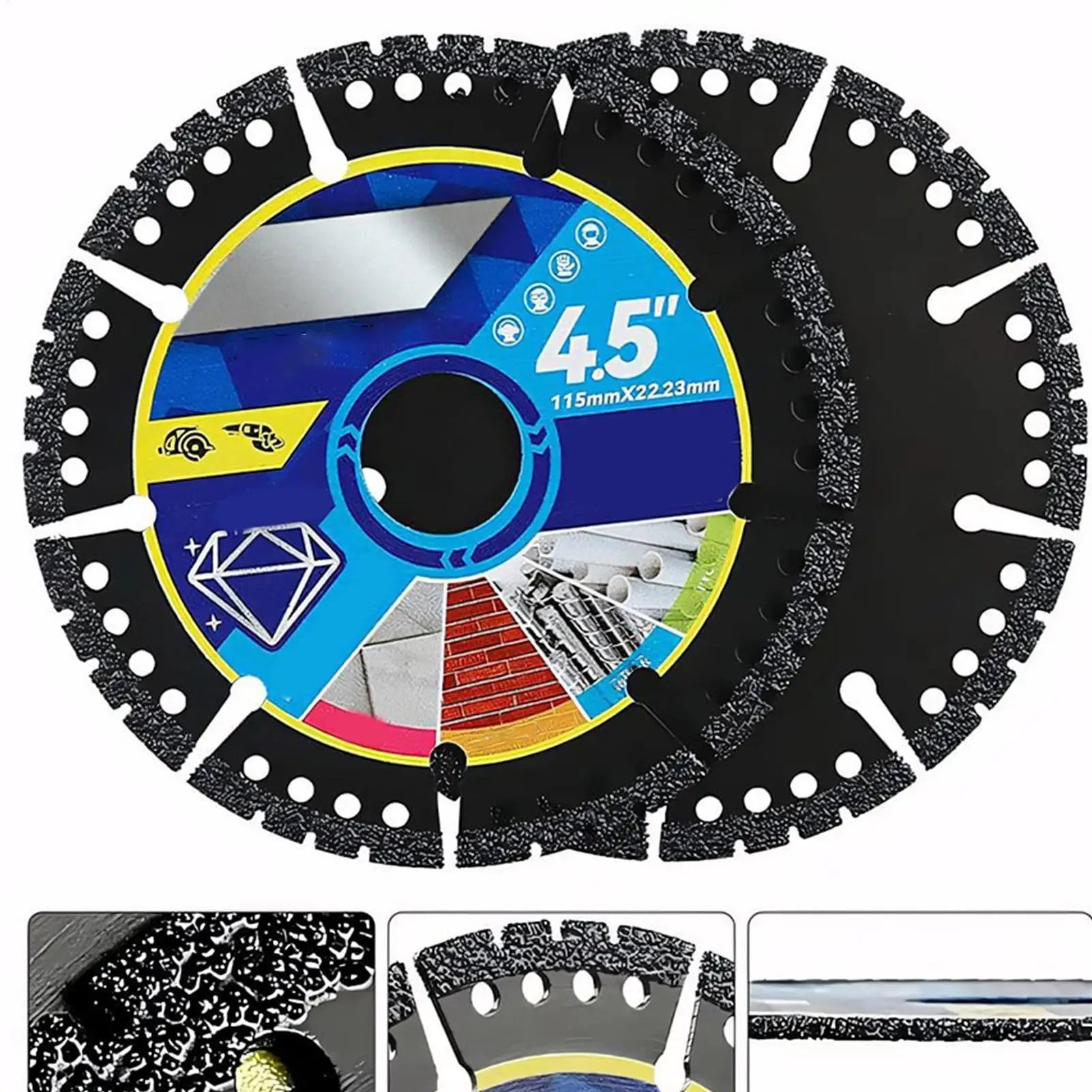 2026 Saw Cutting Wheel 4.5-Inch Angle Grinder Attachment Heavy Duty Saw Grinder Tools for Tiles Marbles Concrete Steel PVC Pipes Qme