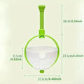 Rotating Drainage Basket Vegetable And Fruit Cleaning Basket Dehydration And Water Throwing Household Rotating Drainage Basket Qme A