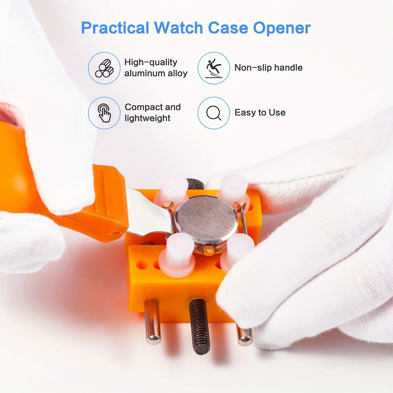 Multi-function Watch Prying Knife Watch Case Opener Stainless Steel Back Cover Remover for Nut Hard Shell Wathes Repair Tool Qme