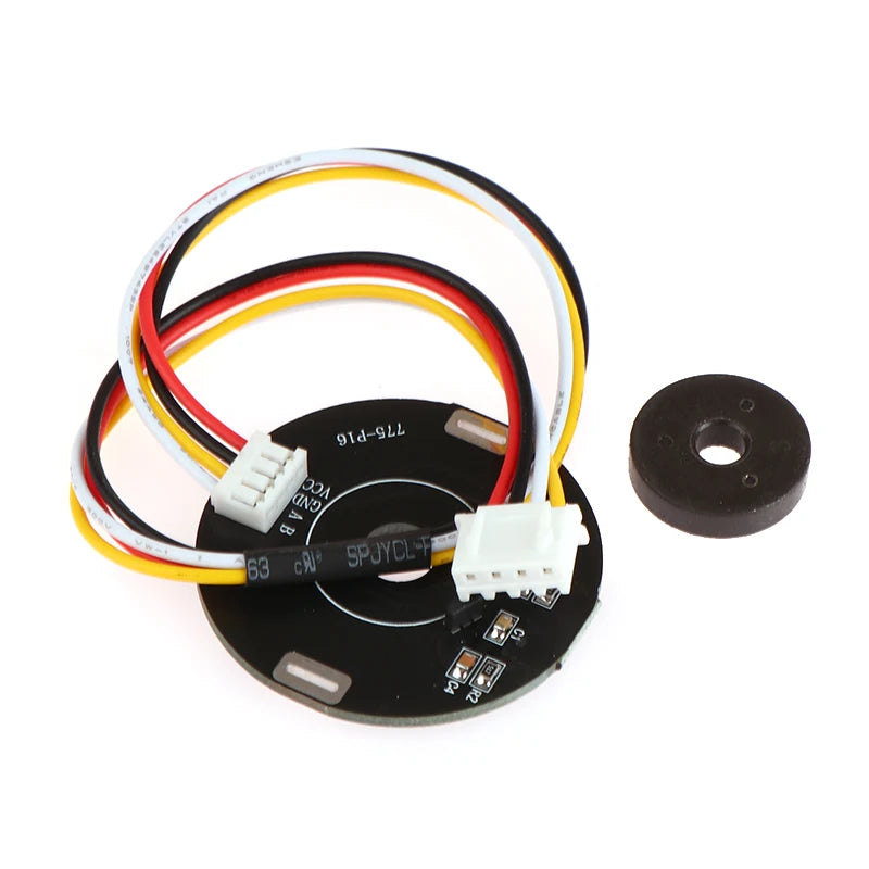 775-P16 Double Hall Magnet Encoder Code Plate Magnetic Induction Rotation Speed Direction Sensor Use To 775 DC Gear Motor. Qme