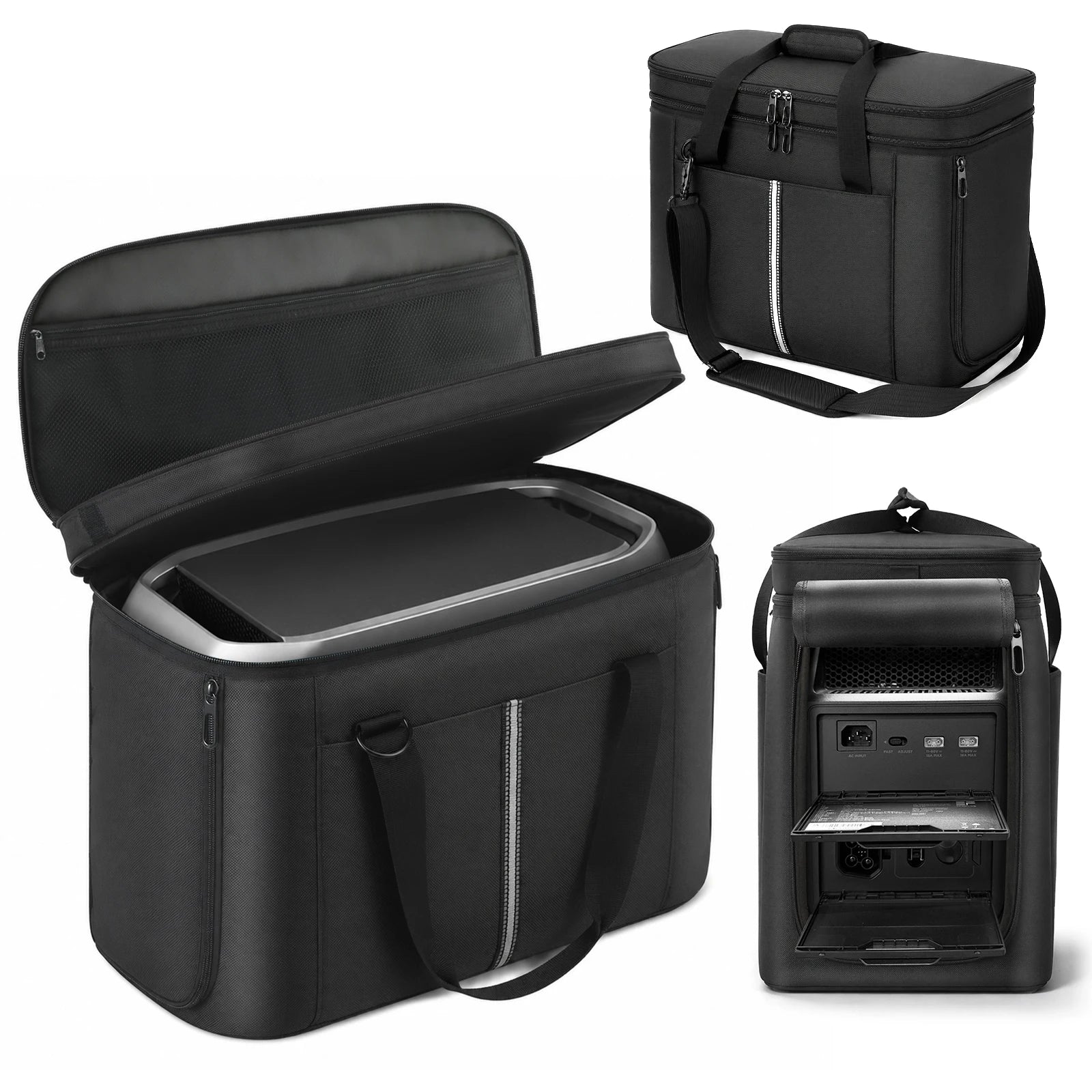 Portable Power Station Storage Bag for Ecoflow Delta 3 Max Plus/ Max Power Station Storage Bag for Road Trip & Emergency Qme