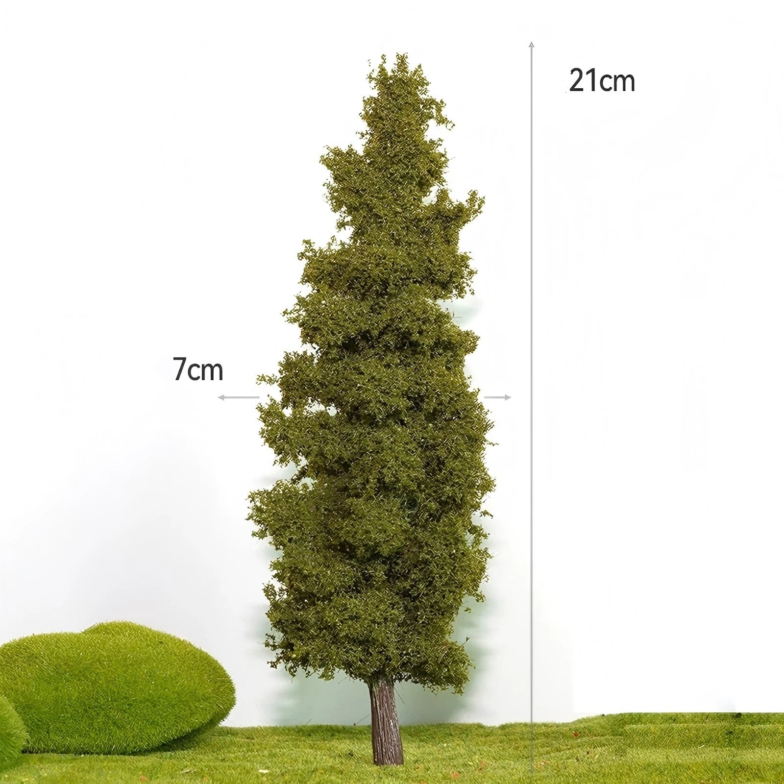 14/21cm Miniature Pine Tree Model Realistic Model Trees For DioramaTrain Layout Fairy Garden Architectural Landscape Decor Qme B4
