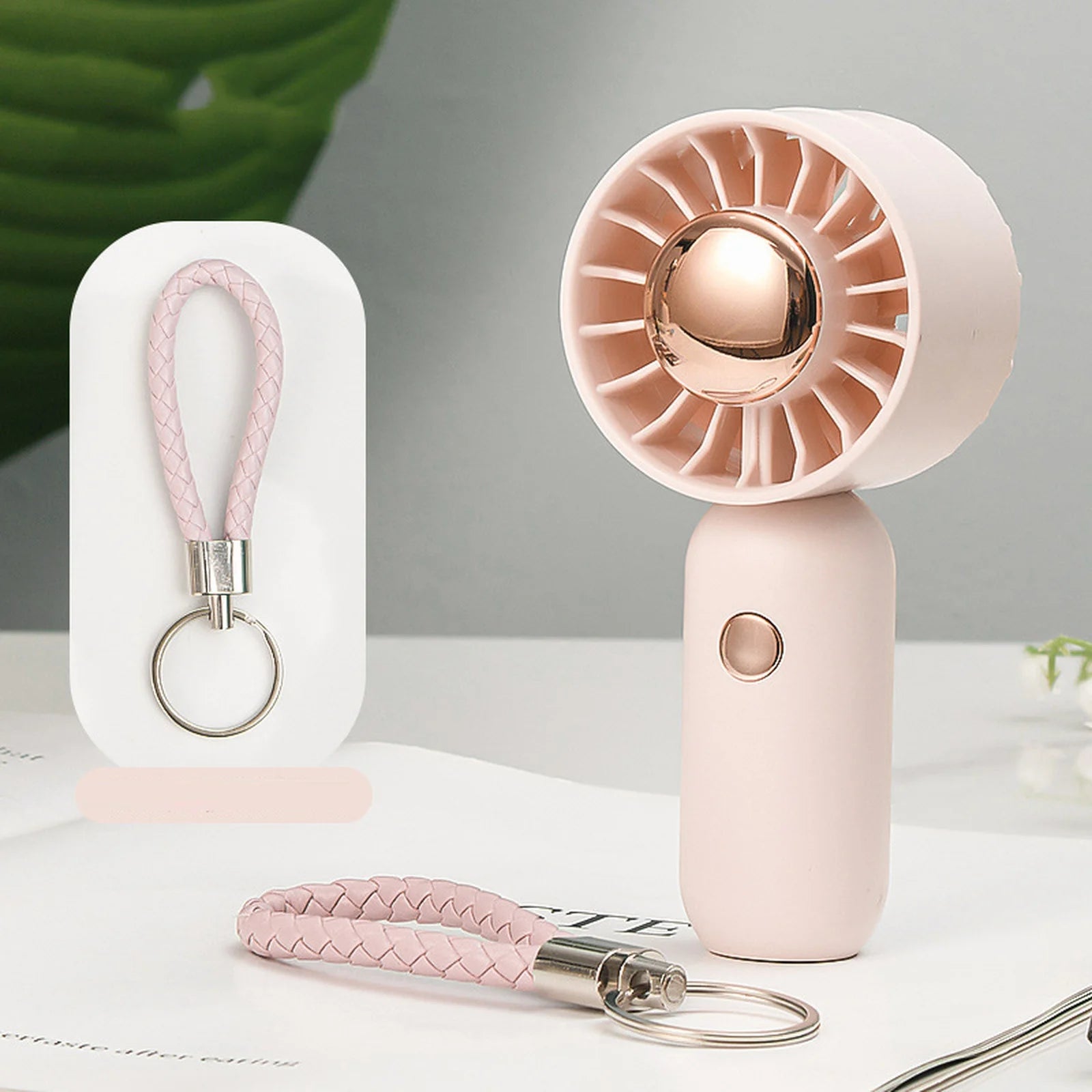 Small Outdoor Portable Handheld Fan Powerful Wind High Speed Fan New Solid Color Mini Fan Summer Daily Essential Products Qme Pink one size