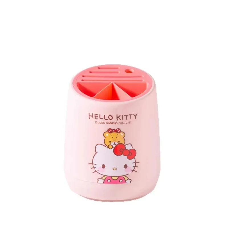 Hello Kitty Cartoon Kitchen Knife Storage Rack Integrated Chopstick Holder and Drain Rack Knife Block Qme
