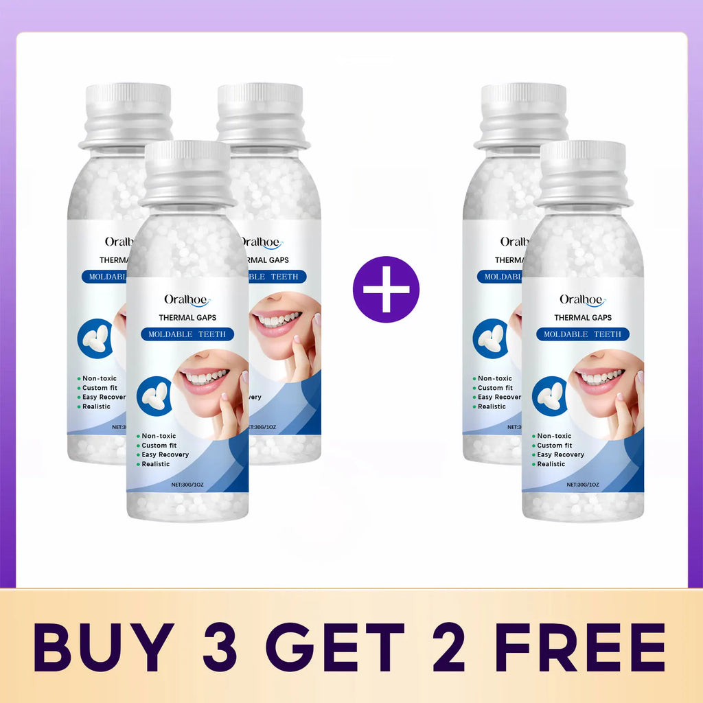Thermoplastic Denture Adhesive Temporary Tooth Repair Kit Moldable Teeth and Gaps False Teeth Solid Glue Dental Filling Material Qme Buy 3 get 2 free