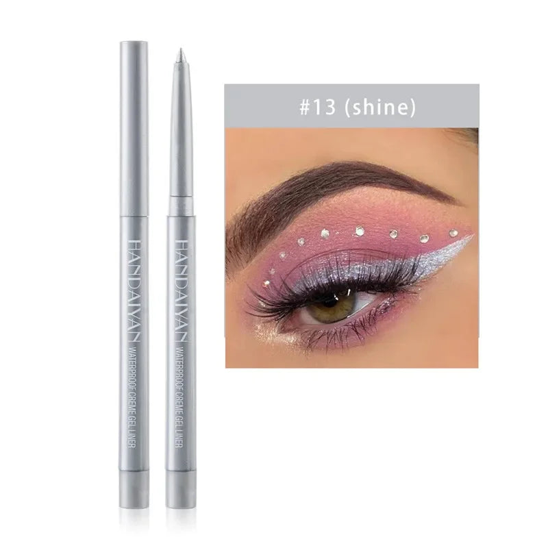 20 Colors Waterproof Matte Eyeliner Gel Long Lasting Professional Sweatproof Non-smudge Multicolor Ultra-fine Eyeliner Pencil Qme 13