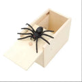 Tricky Toy Simulation Spider Wooden Box Spoof Insect Spider Box Creative Haunted House Horror Scene Layout Small Wooden Box Qme 1
