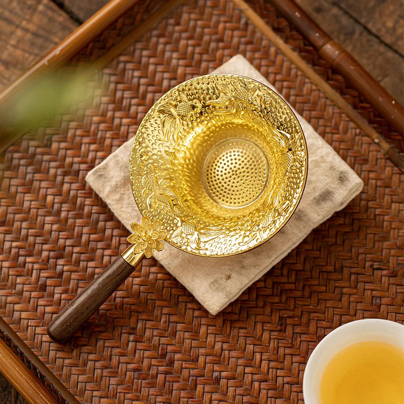 Mesh Tea Strainer Stainless Steel Filter Sieve Teaware Drain Useful Qme