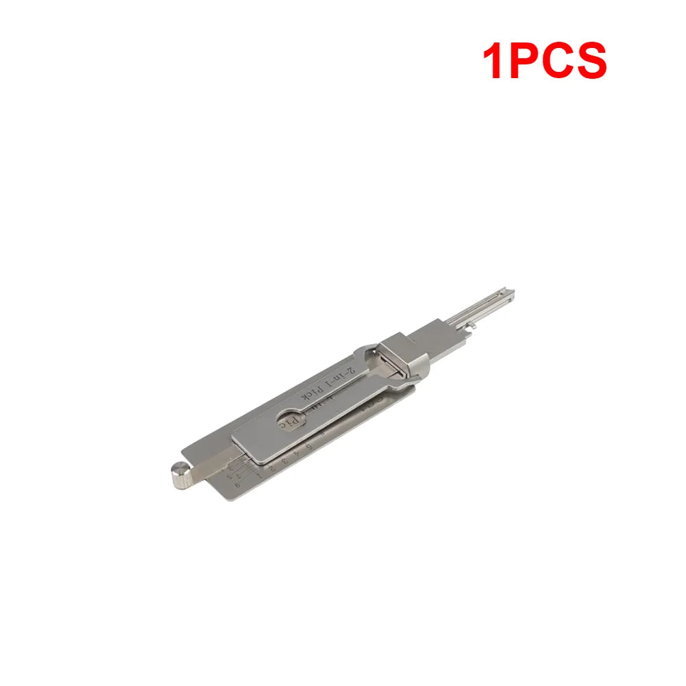 5-1PCS 2-in-1 Stainless Steel Key Decoder Available Hook Tool Pickup Hand Precision Tools O-ring Pickup Maintenance Repair Kits Qme 1PC
