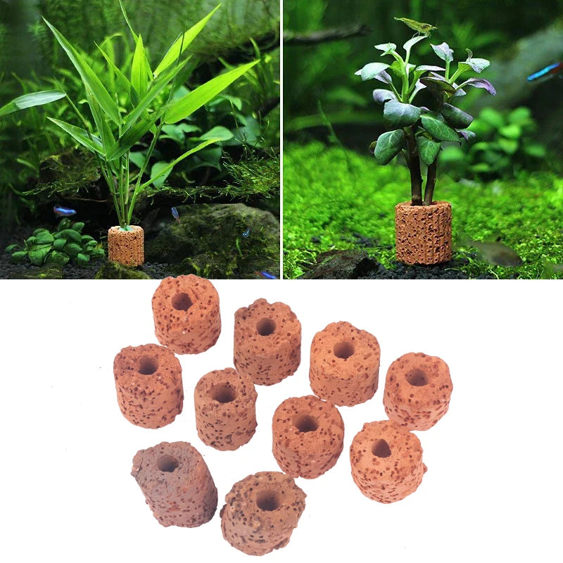 Plants Fixing Tool Aquatic Media Pottery Gravityceramic Rings Plant Qme