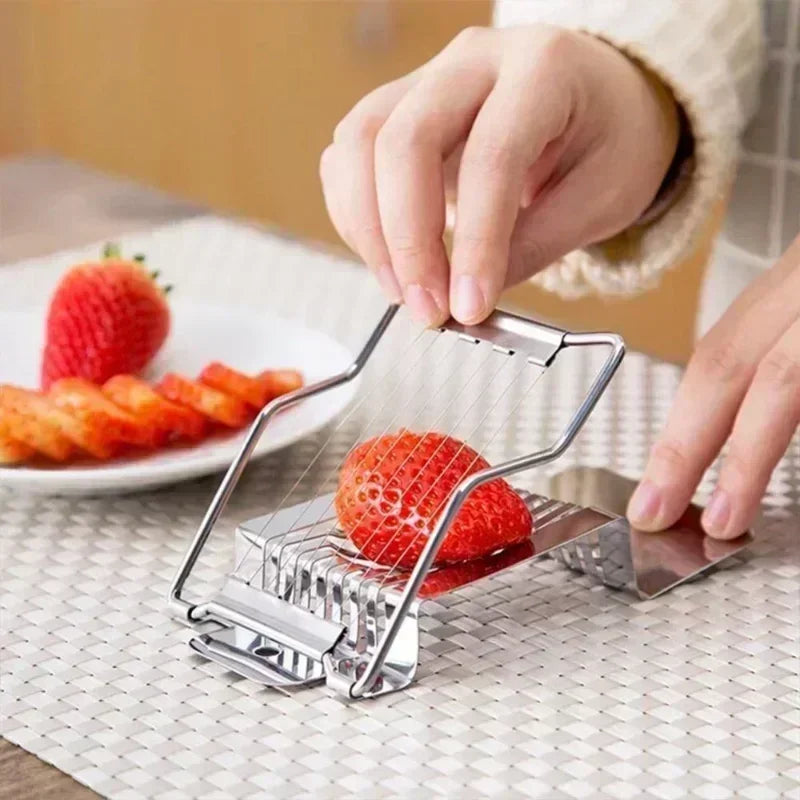 Stainless Steel Wire Egg Slicers Household Kitchen Multifu Egg Cutter Egg Slicer For Hard Convenient Home Supplies Cooking Tools Qme
