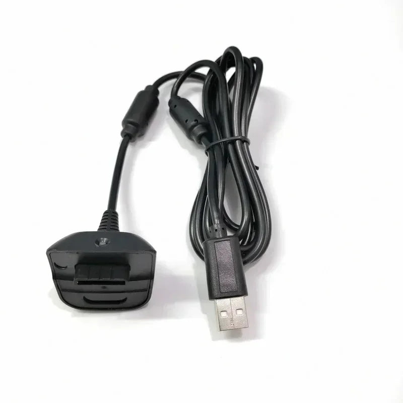 3 pcs Controller Gamepad Charging Wire Cable Cord Lead Charger 1.8m Cable for Xbox 360 Wireless Controller Gamepad Adapter Qme 3pcs Black