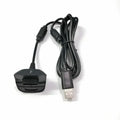 3 pcs Controller Gamepad Charging Wire Cable Cord Lead Charger 1.8m Cable for Xbox 360 Wireless Controller Gamepad Adapter Qme 3pcs Black